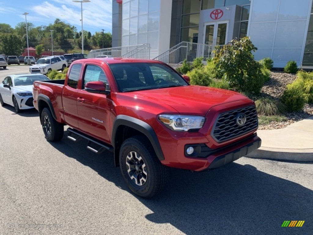 2020 Tacoma TRD Off Road Access Cab 4x4 - Barcelona Red Metallic / TRD Cement/Black photo #1
