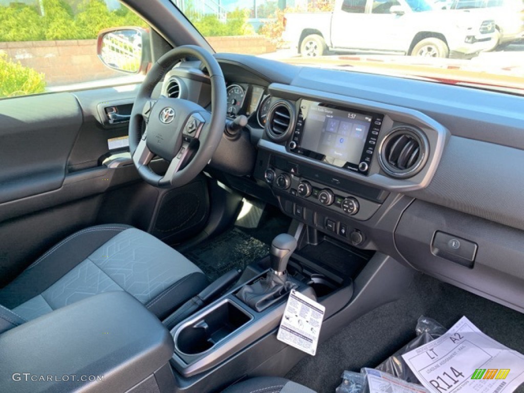 TRD Cement/Black Interior 2020 Toyota Tacoma TRD Off Road Access Cab 4x4 Photo #135612370