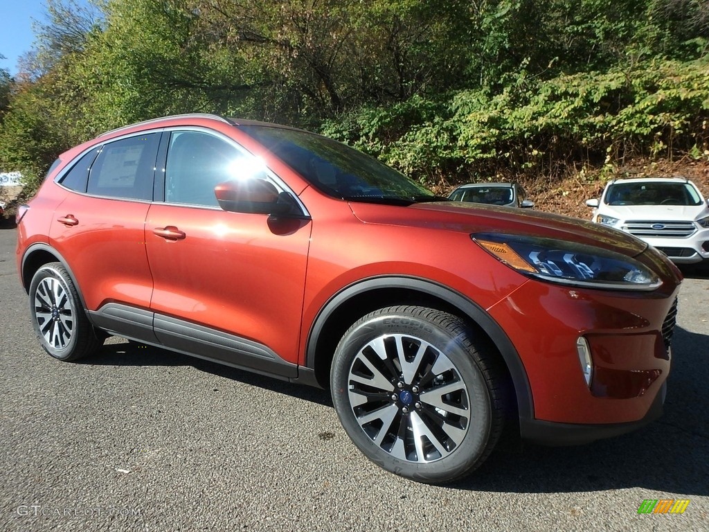 Sedona Orange Metallic 2020 Ford Escape SEL 4WD Exterior Photo #135613836