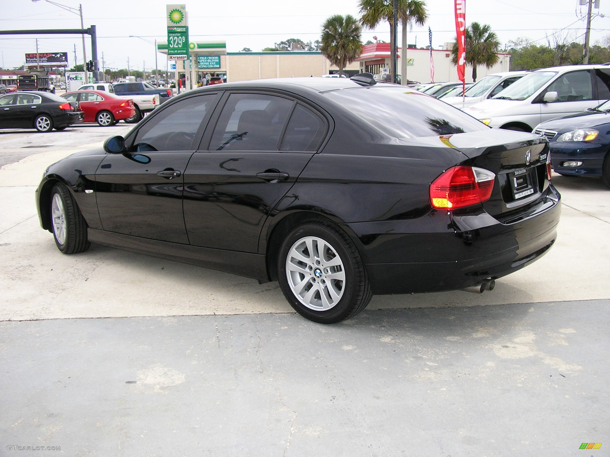 2006 3 Series 325i Sedan - Jet Black / Beige photo #4
