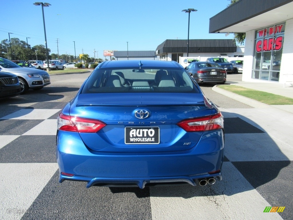 2019 Camry SE - Blue Streak Metallic / Ash photo #4