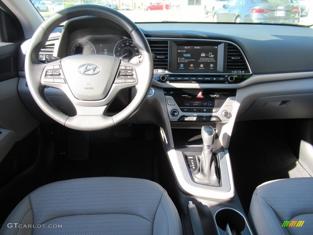 2018 Elantra Limited - Scarlet Red / Gray photo #15