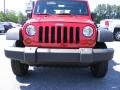 2009 Flame Red Jeep Wrangler Unlimited X 4x4  photo #3