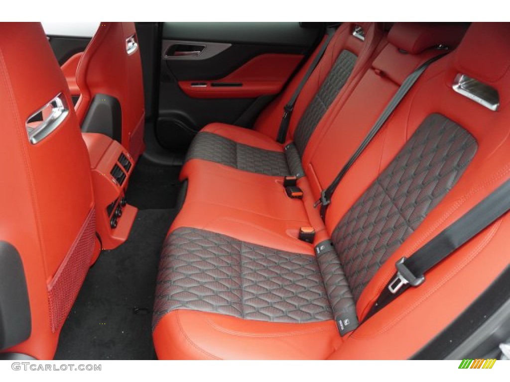 Ebony/Pimento Interior 2020 Jaguar F-PACE SVR Photo #135618936