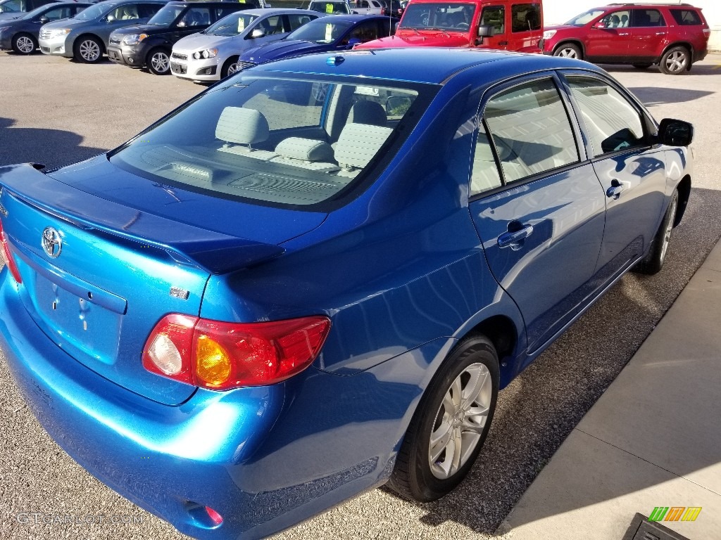 2009 Corolla LE - Blue Streak Metallic / Ash photo #5