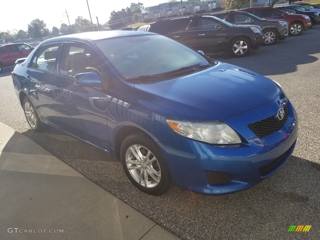 2009 Corolla LE - Blue Streak Metallic / Ash photo #6