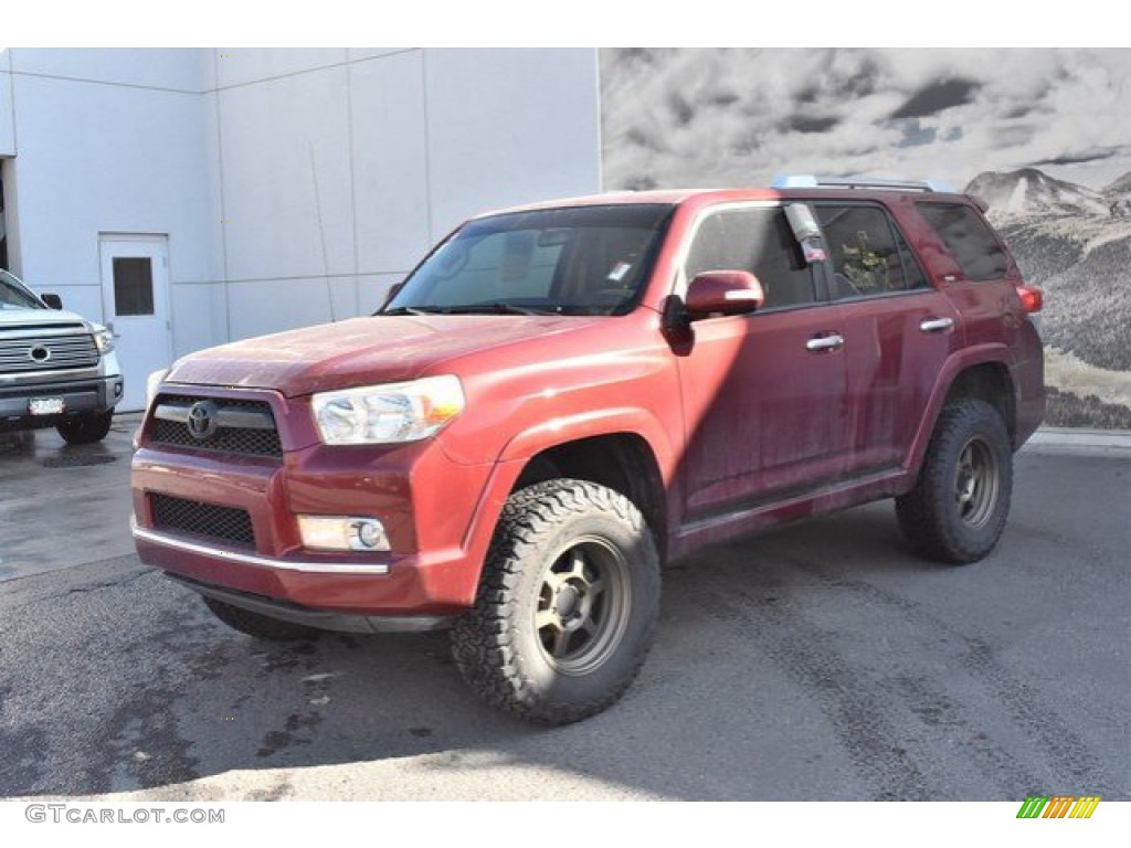 2013 4Runner SR5 4x4 - Salsa Red Pearl / Sand Beige Leather photo #2
