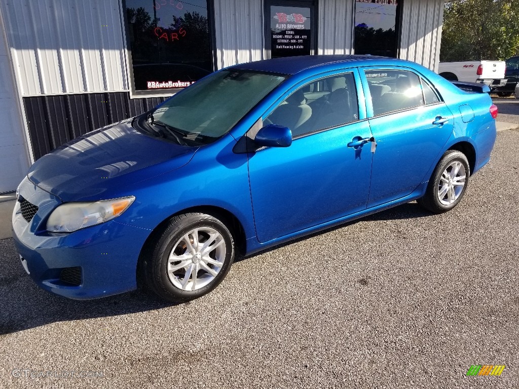 2009 Corolla LE - Blue Streak Metallic / Ash photo #20