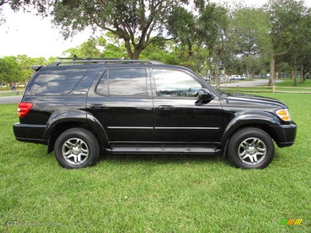 2003 Sequoia Limited 4WD - Black / Oak photo #3