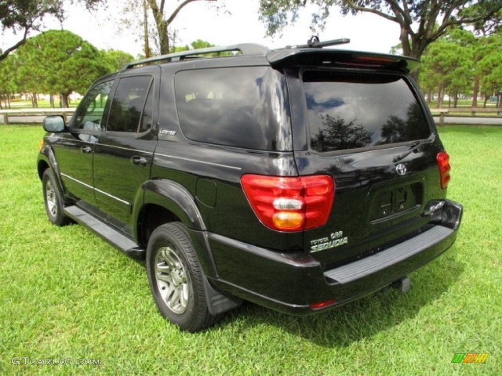 2003 Sequoia Limited 4WD - Black / Oak photo #9