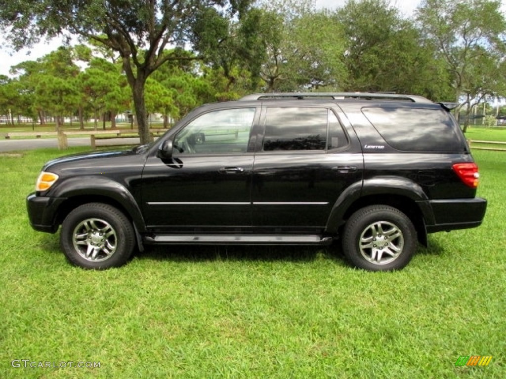 2003 Sequoia Limited 4WD - Black / Oak photo #11