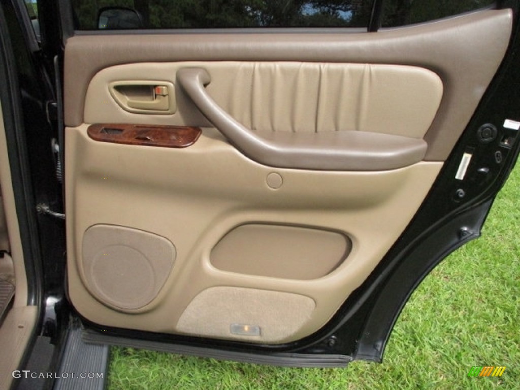 2003 Sequoia Limited 4WD - Black / Oak photo #71