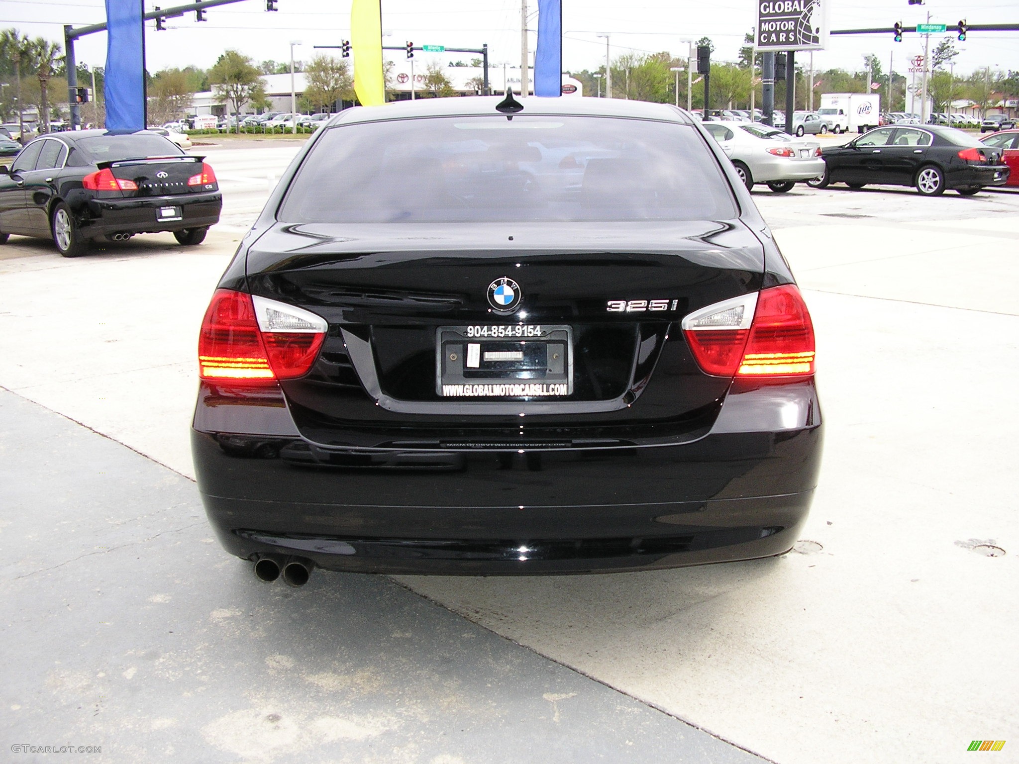 2006 3 Series 325i Sedan - Jet Black / Beige photo #5