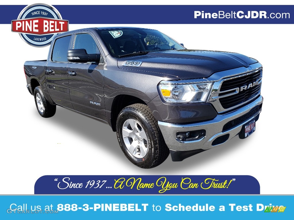 2020 1500 Big Horn Crew Cab 4x4 - Granite Crystal Metallic / Light Frost Beige/Black photo #1