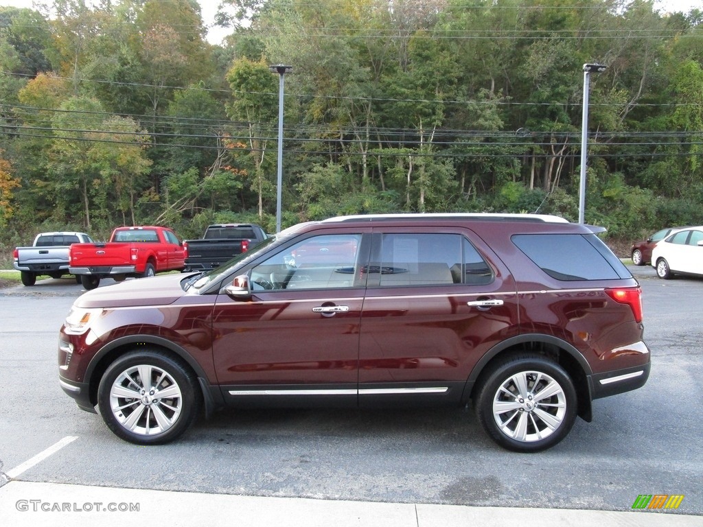 2018 Explorer Limited 4WD - Burgundy Velvet / Medium Soft Ceramic photo #6