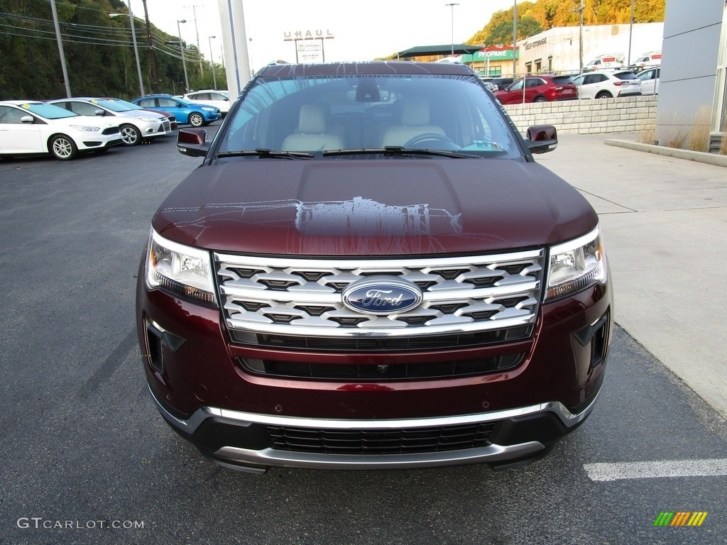 2018 Explorer Limited 4WD - Burgundy Velvet / Medium Soft Ceramic photo #8