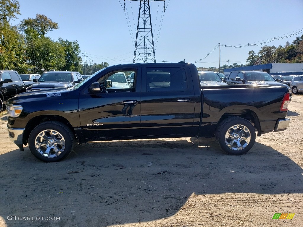 2020 1500 Big Horn Crew Cab 4x4 - Diamond Black Crystal Pearl / Black/Diesel Gray photo #3