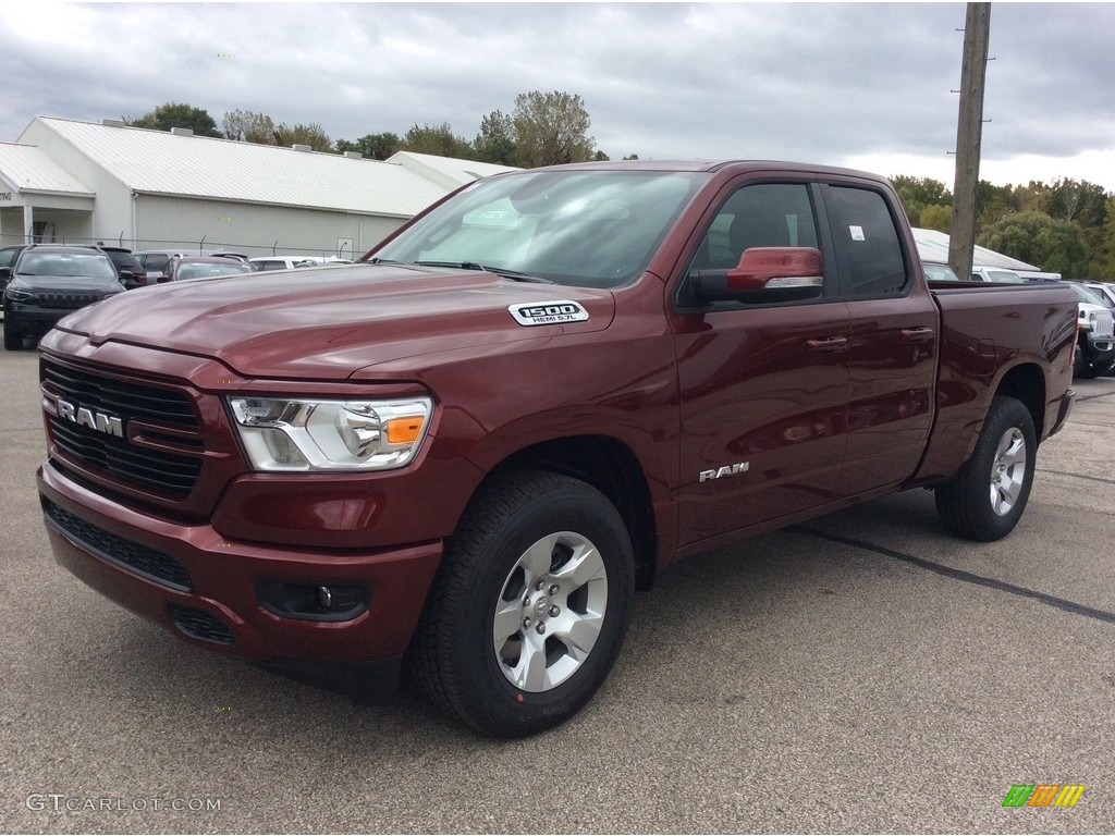 2020 1500 Big Horn Quad Cab 4x4 - Delmonico Red Pearl / Black/Diesel Gray photo #5