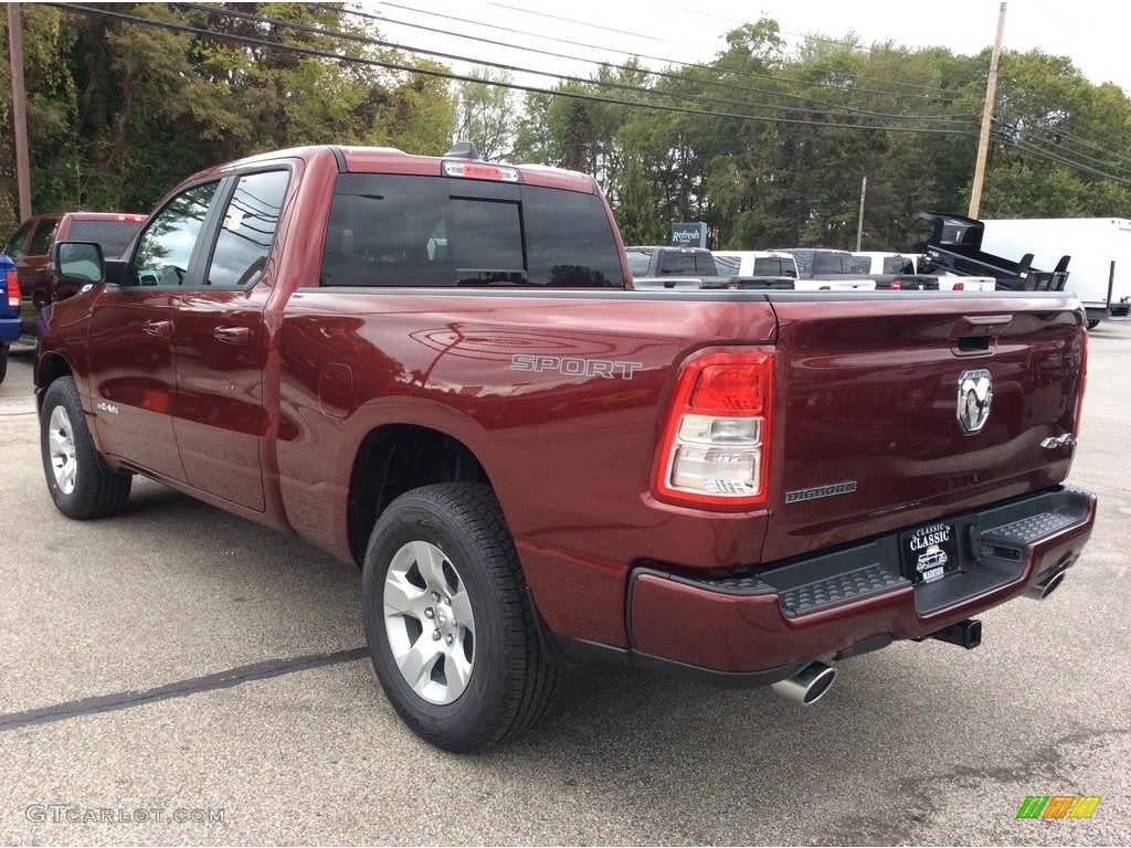 2020 1500 Big Horn Quad Cab 4x4 - Delmonico Red Pearl / Black/Diesel Gray photo #7