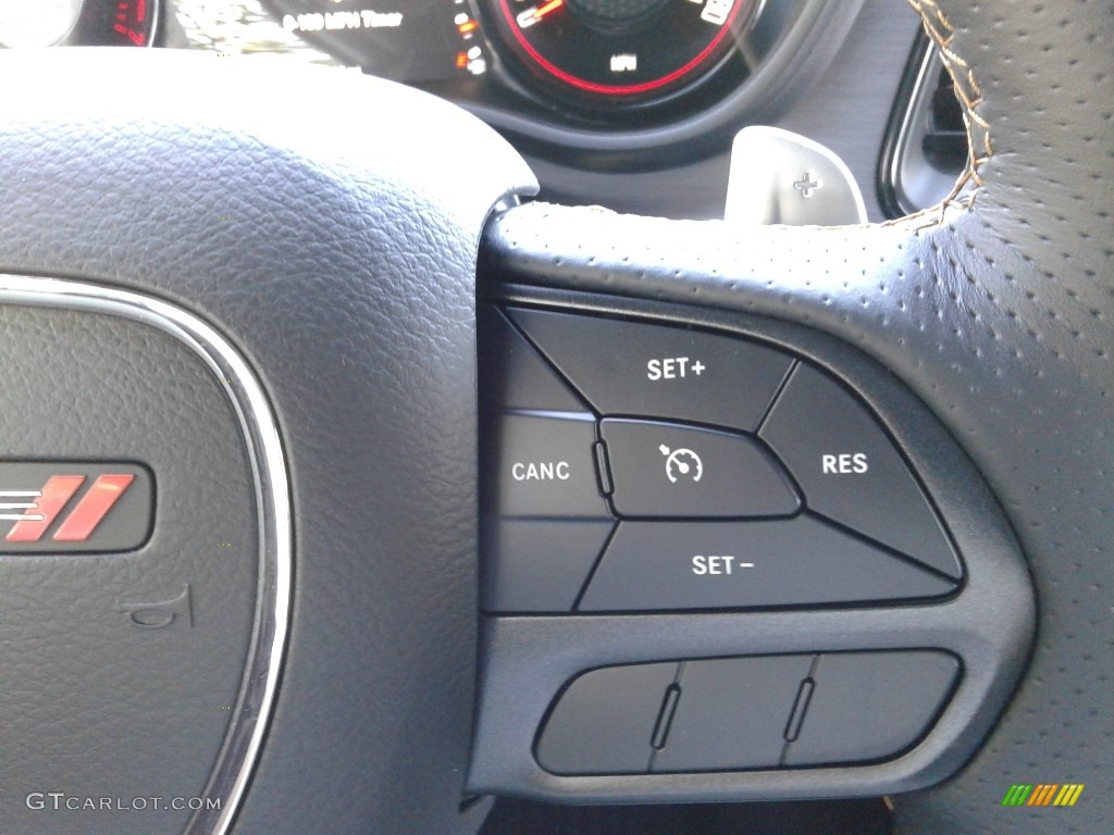 2019 Dodge Challenger R/T Scat Pack Stars and Stripes Edition Black Steering Wheel Photo #135627416