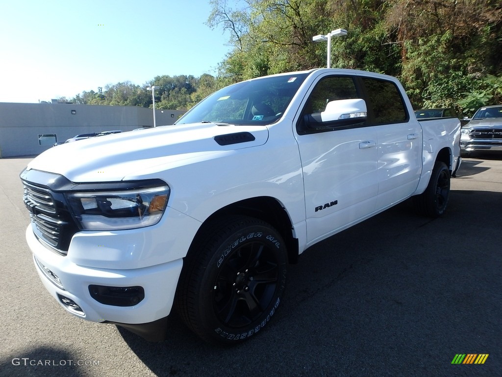 2020 1500 Big Horn Night Edition Crew Cab 4x4 - Bright White / Black photo #1