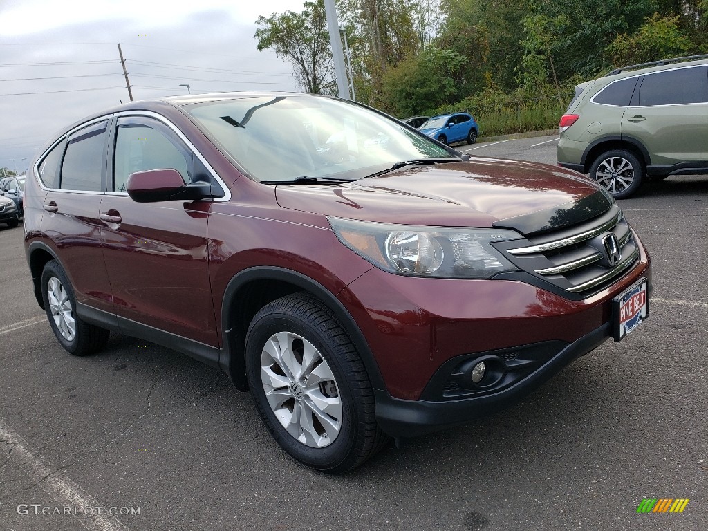 2012 CR-V EX 4WD - Basque Red Pearl II / Beige photo #1