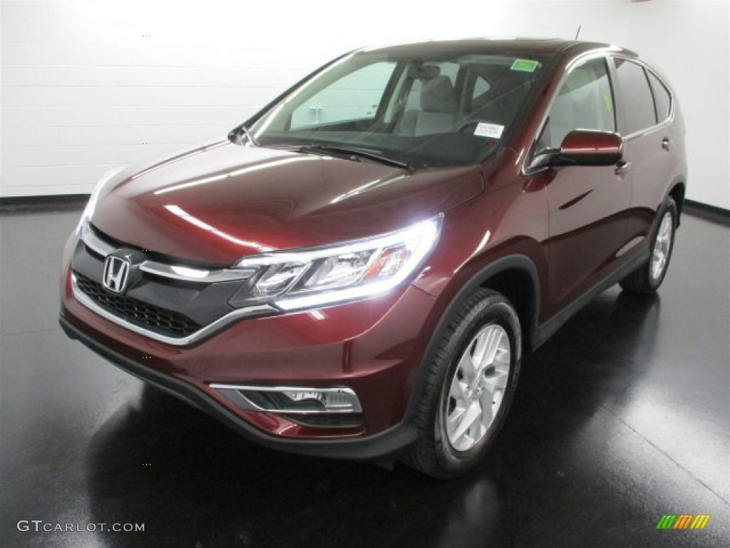 2016 CR-V EX - Basque Red Pearl II / Gray photo #3