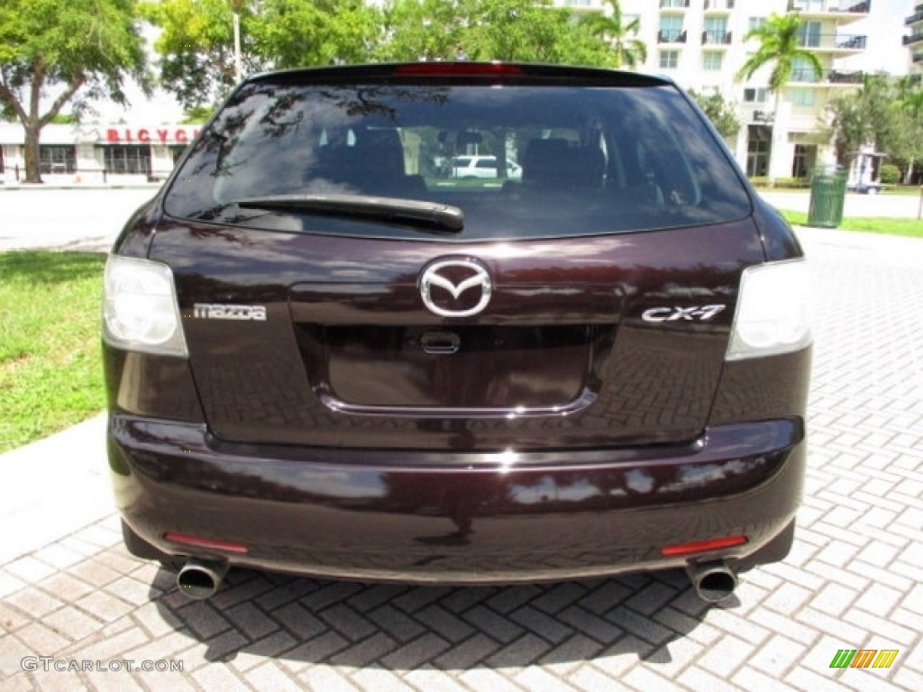 2008 CX-7 Sport - Black Cherry Mica / Sand photo #7