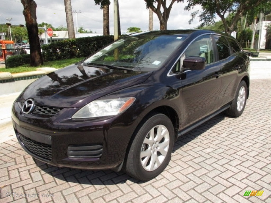 2008 CX-7 Sport - Black Cherry Mica / Sand photo #30