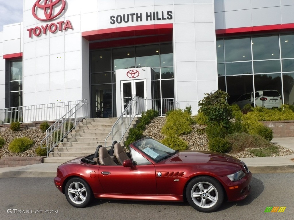 2000 Z3 2.3 Roadster - Siena Red Metallic / Beige photo #5