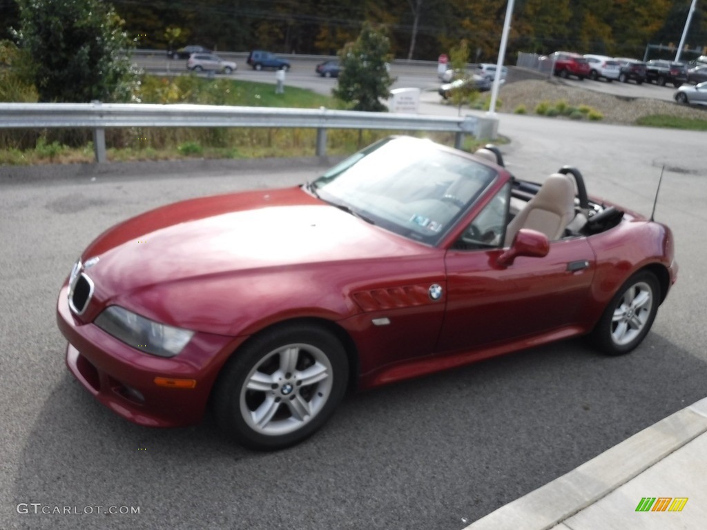2000 Z3 2.3 Roadster - Siena Red Metallic / Beige photo #9