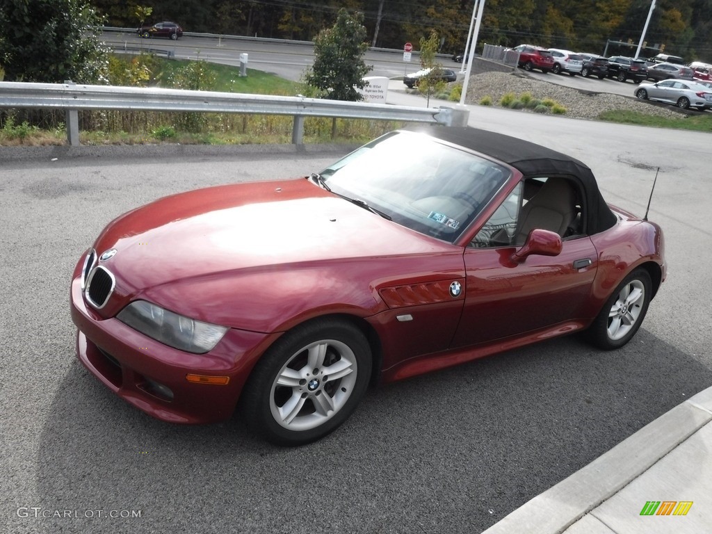 2000 Z3 2.3 Roadster - Siena Red Metallic / Beige photo #10