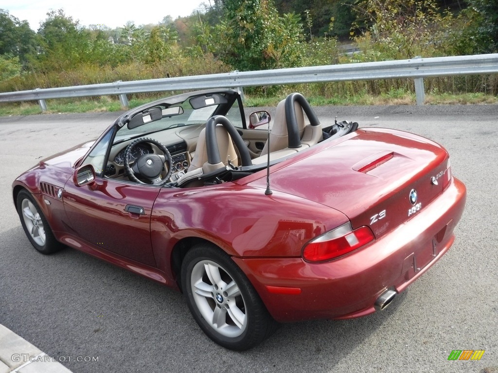 2000 Z3 2.3 Roadster - Siena Red Metallic / Beige photo #12