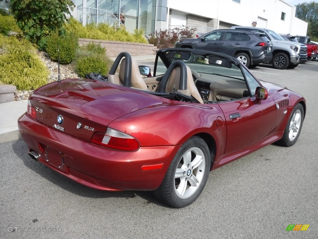 2000 Z3 2.3 Roadster - Siena Red Metallic / Beige photo #13