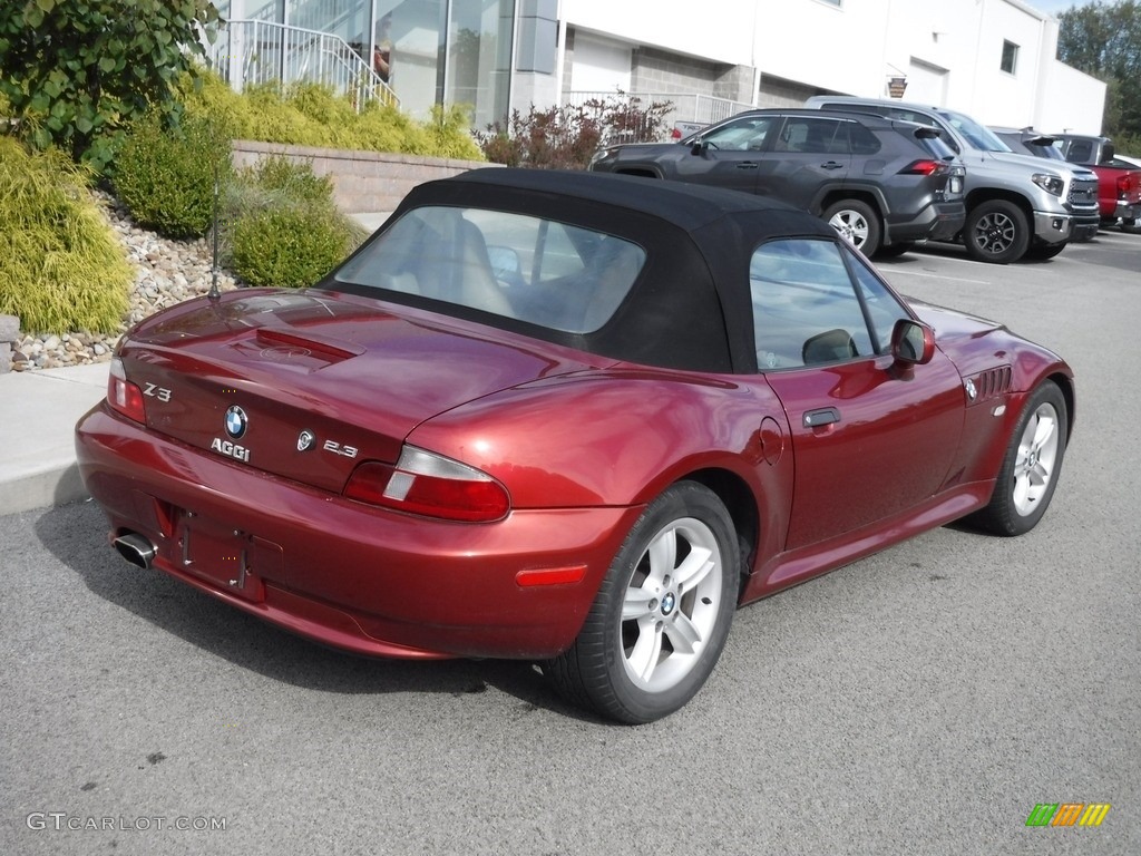 2000 Z3 2.3 Roadster - Siena Red Metallic / Beige photo #16