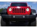 2008 Flame Red Jeep Wrangler Unlimited Rubicon 4x4  photo #3