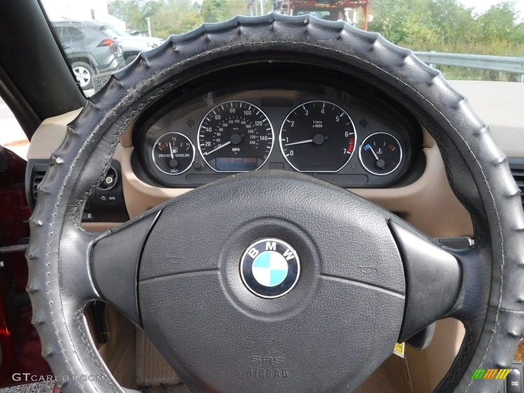 2000 Z3 2.3 Roadster - Siena Red Metallic / Beige photo #22