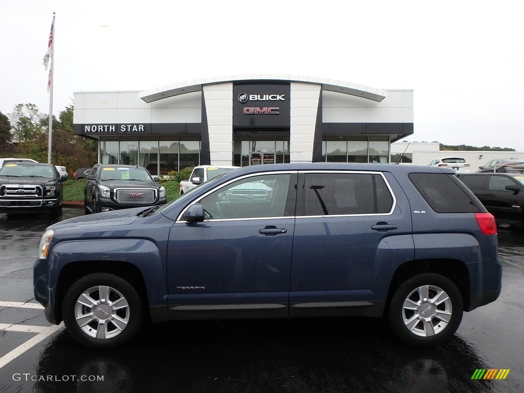 2011 Terrain SLE AWD - Steel Blue Metallic / Jet Black photo #1