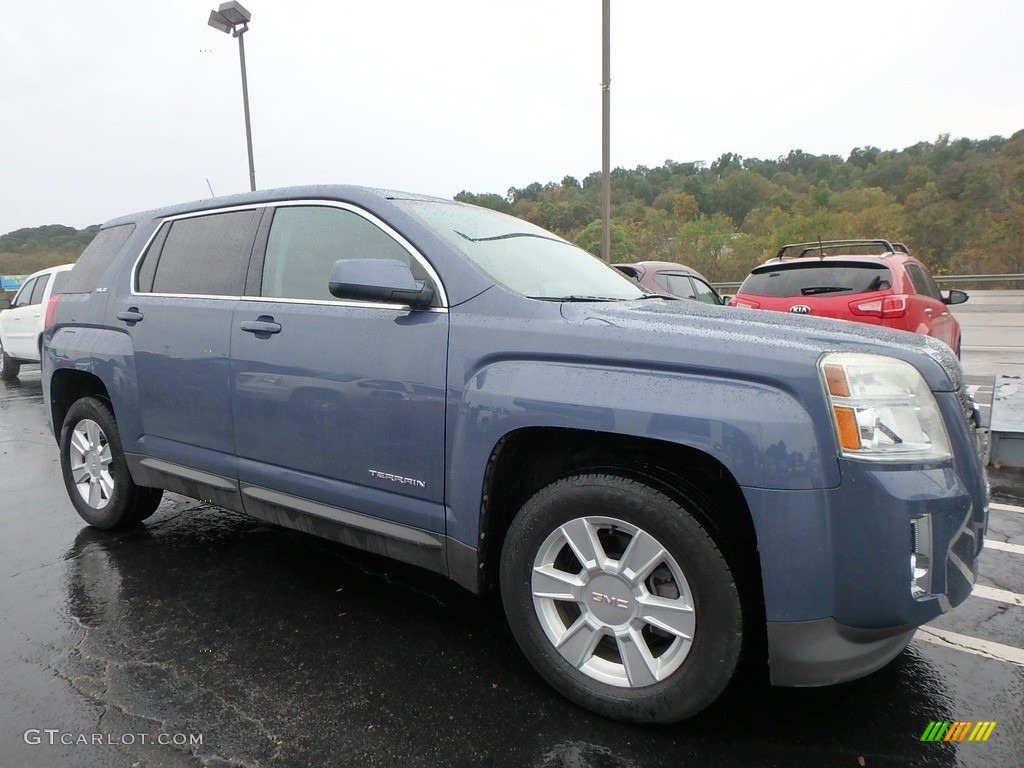 2011 Terrain SLE AWD - Steel Blue Metallic / Jet Black photo #4