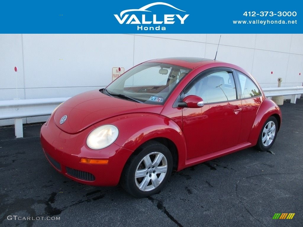 2007 New Beetle 2.5 Coupe - Salsa Red / Cream photo #1