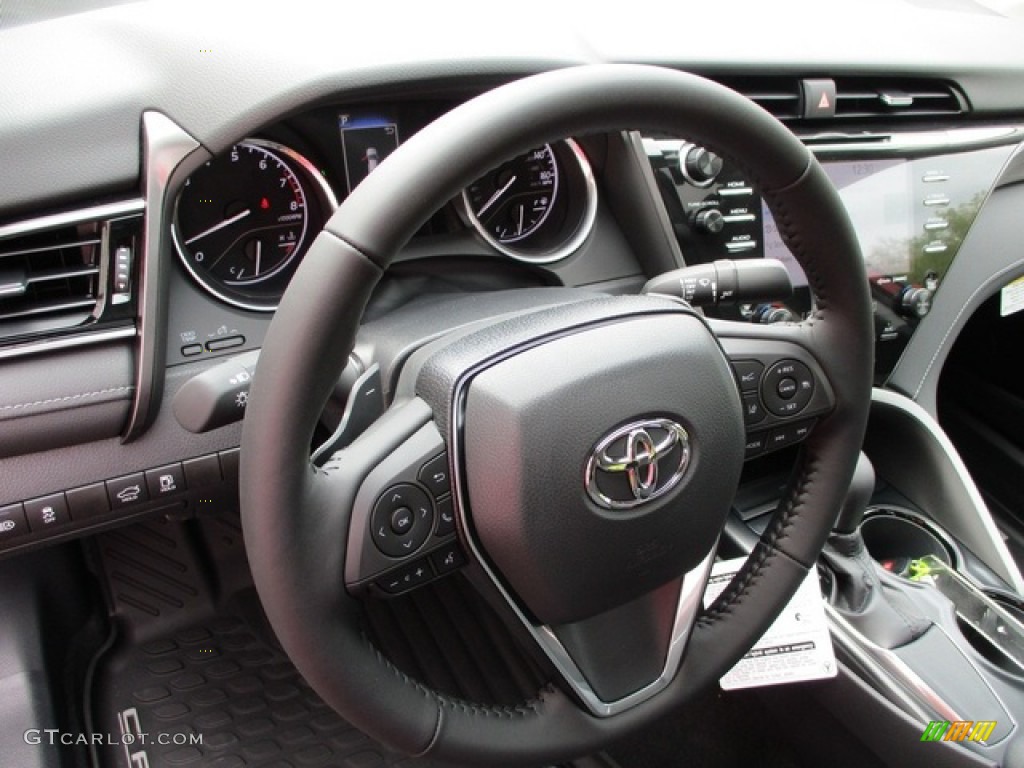 2020 Toyota Camry SE Black Steering Wheel Photo #135639178