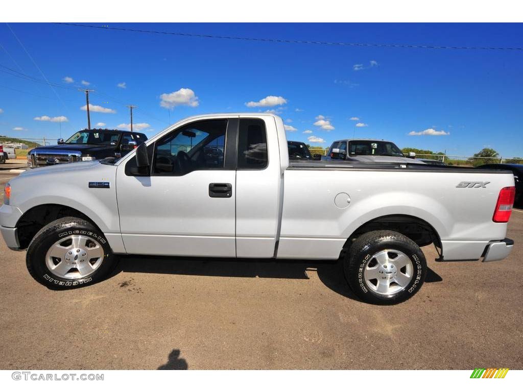 2006 F150 STX Regular Cab - Silver Metallic / Medium Flint photo #2