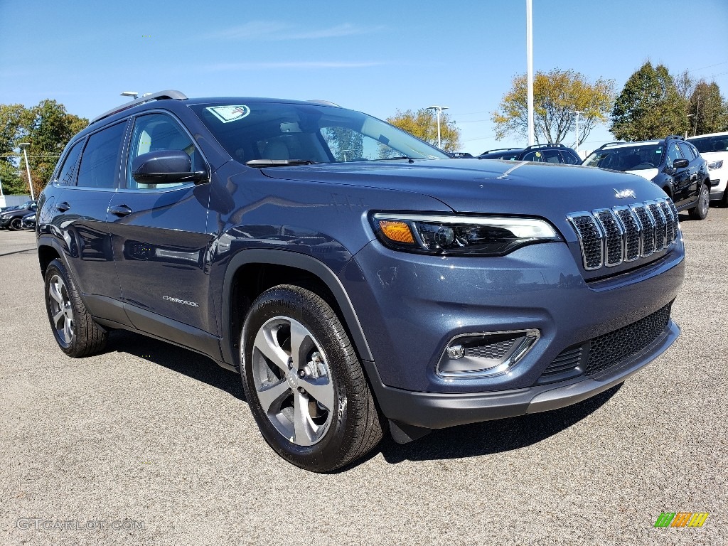 2020 Cherokee Limited 4x4 - Blue Shade Pearl / Ski Gray/Black photo #1