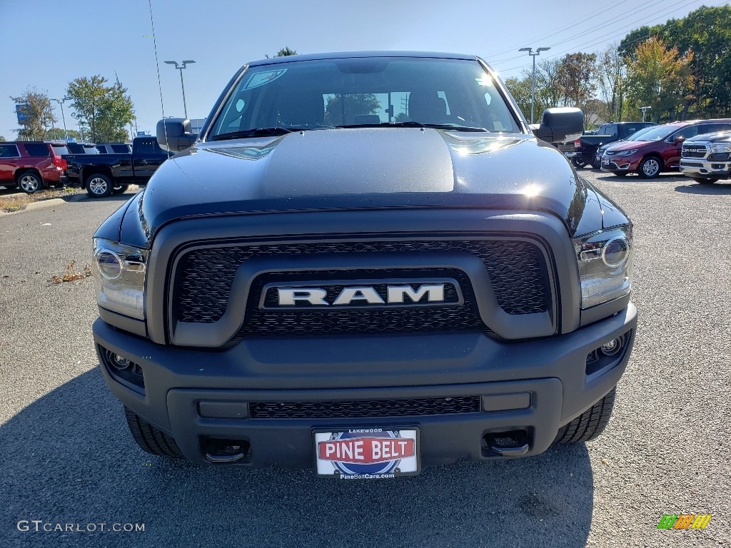 2019 1500 Classic Warlock Quad Cab 4x4 - Diamond Black Crystal Pearl / Black/Diesel Gray photo #2