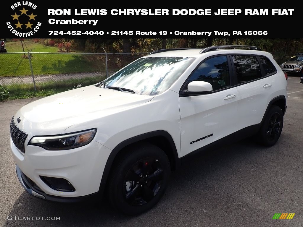 2019 Cherokee Latitude Plus 4x4 - Bright White / Black photo #1