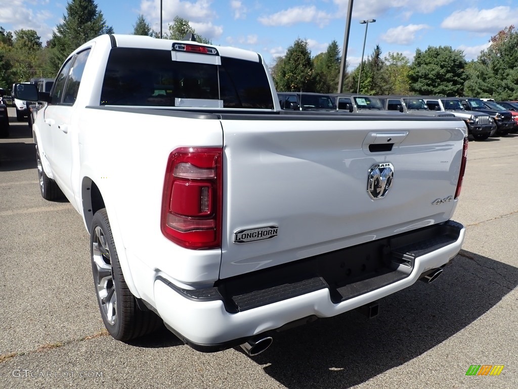 2020 1500 Longhorn Crew Cab 4x4 - Bright White / New Saddle/Black photo #3