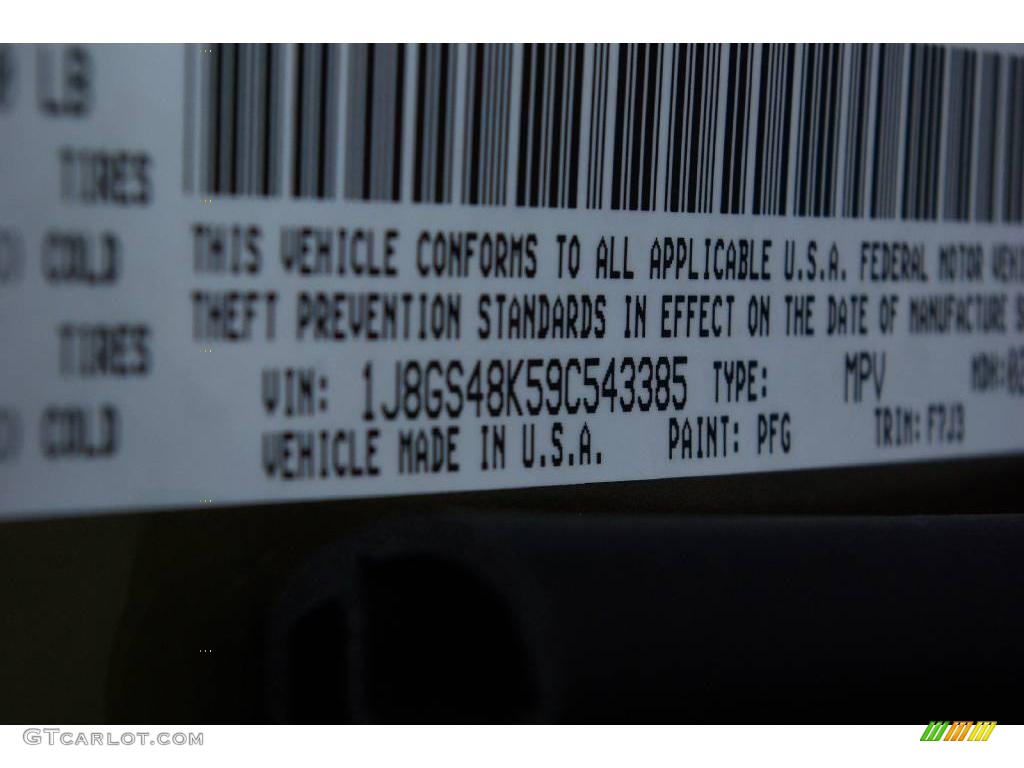 2009 Grand Cherokee Color Code PFG for Olive Green Metallic Photo #13564720