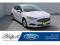 2017 Oxford White Ford Fusion S  photo #1