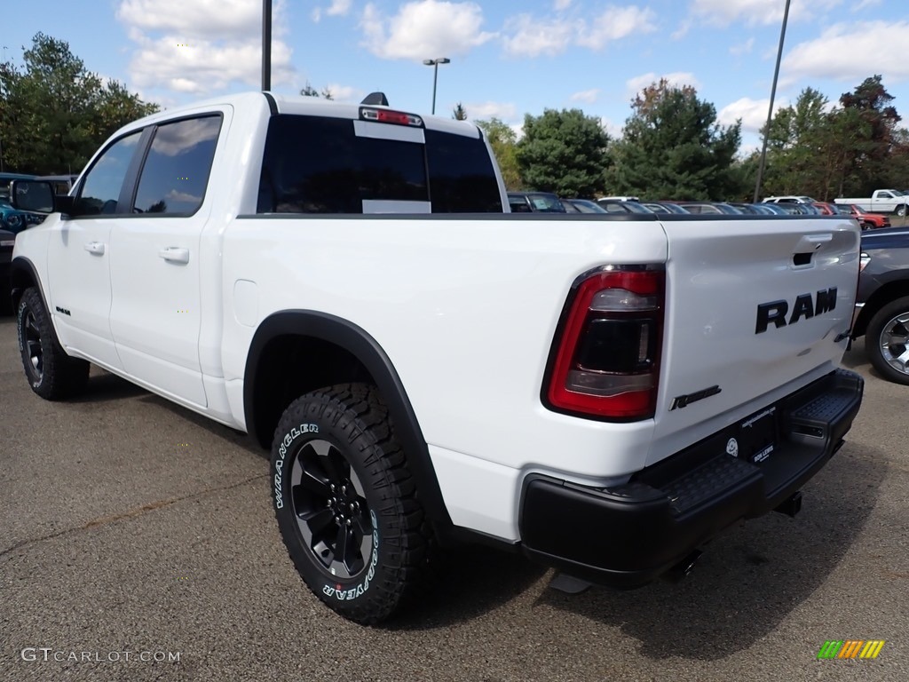 2020 1500 Rebel Crew Cab 4x4 - Bright White / Black photo #3