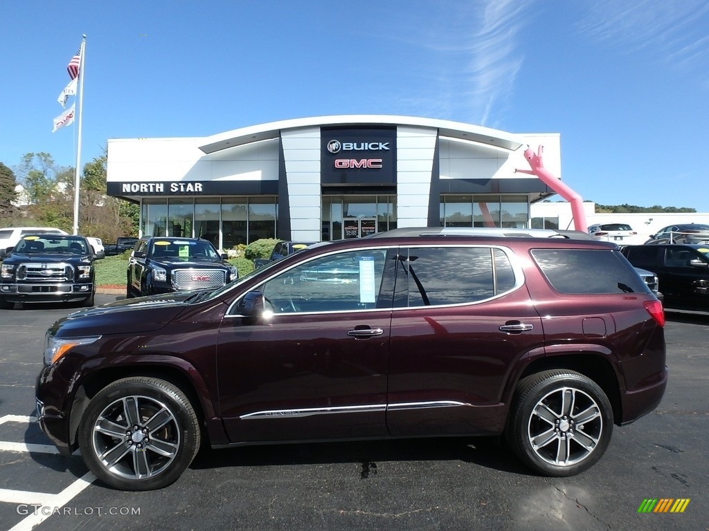 Black Cherry Metallic GMC Acadia